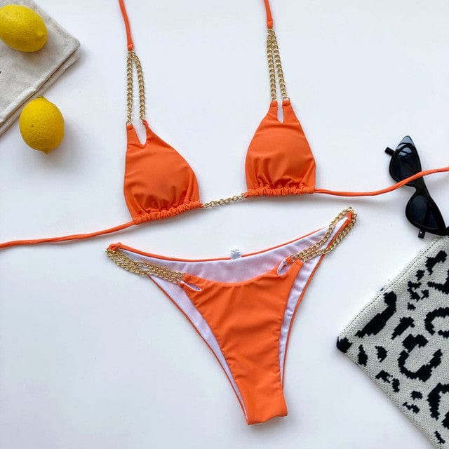 Bikini plażowe z ramiączkami na łańcuszkach - Image 7
