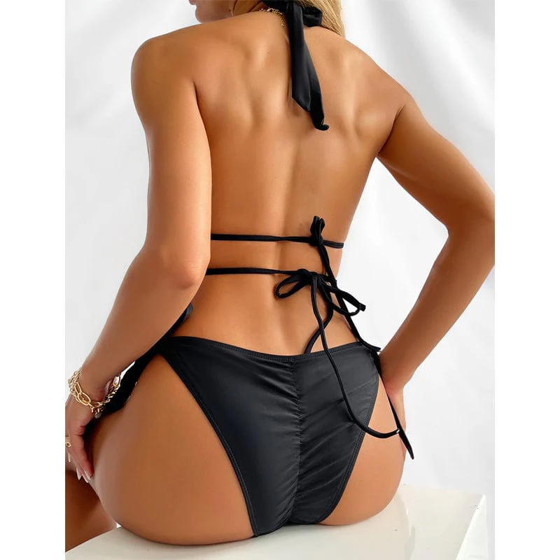 Bikini z ozdobnymi łańcuszkami - Image 4