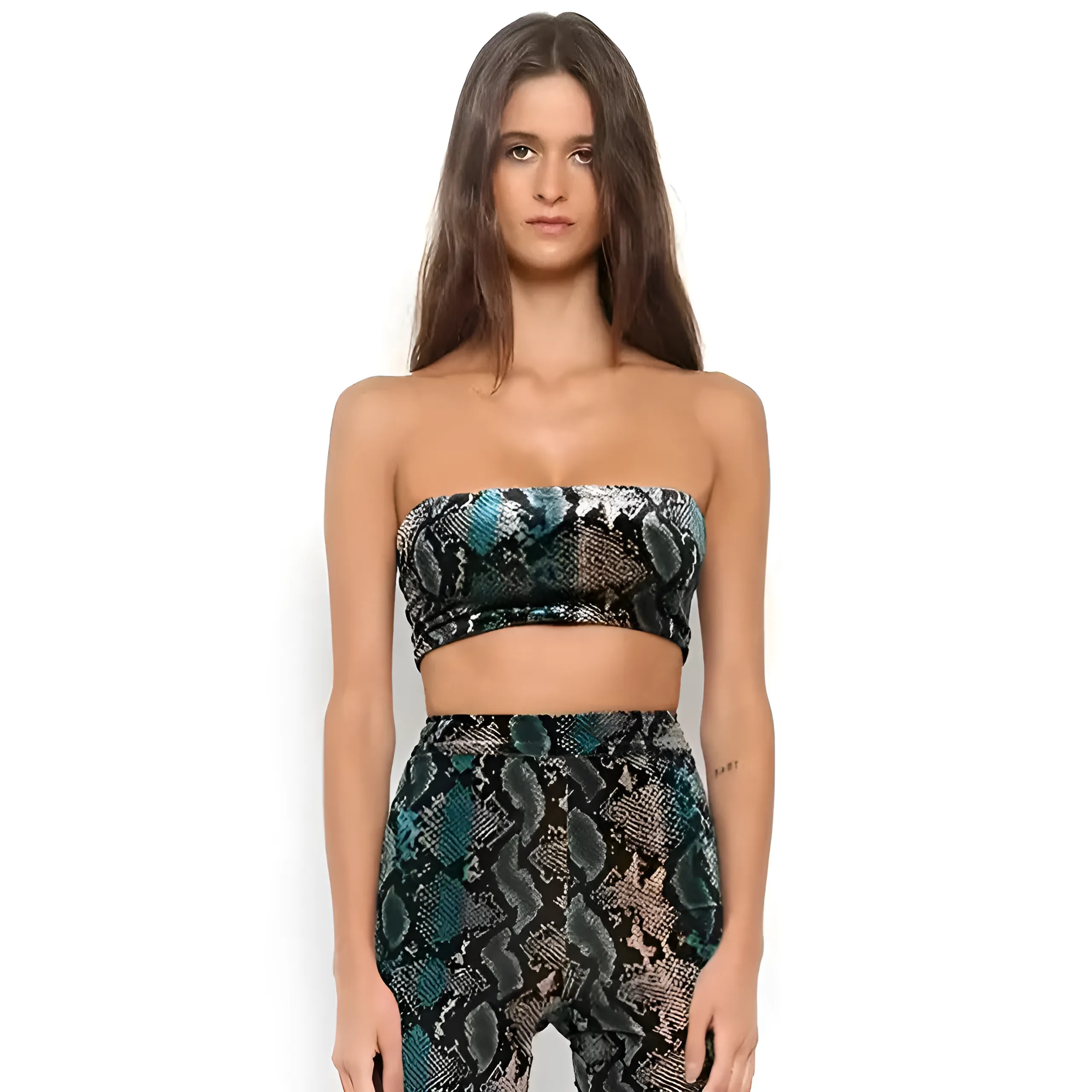 Biustonosz bandeau w stylu węża - Image 2