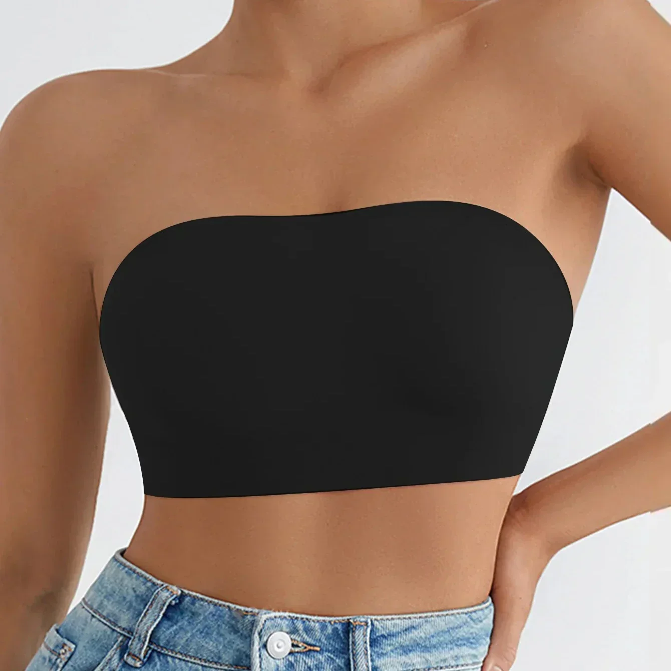 Biustonosz bezszwowy typu bandeau - Image 2