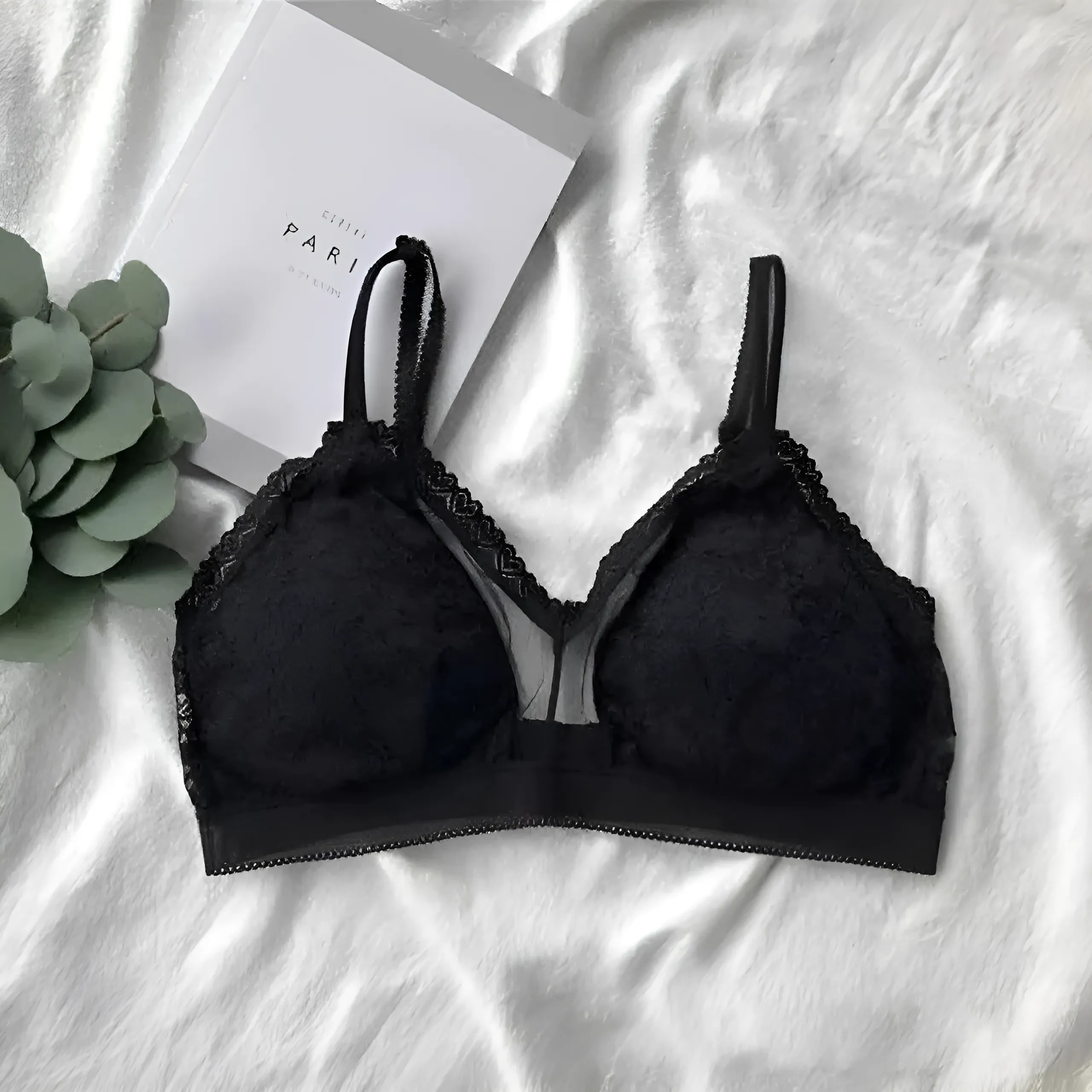 Biustonosz o kroju bralette z paskami - Image 2