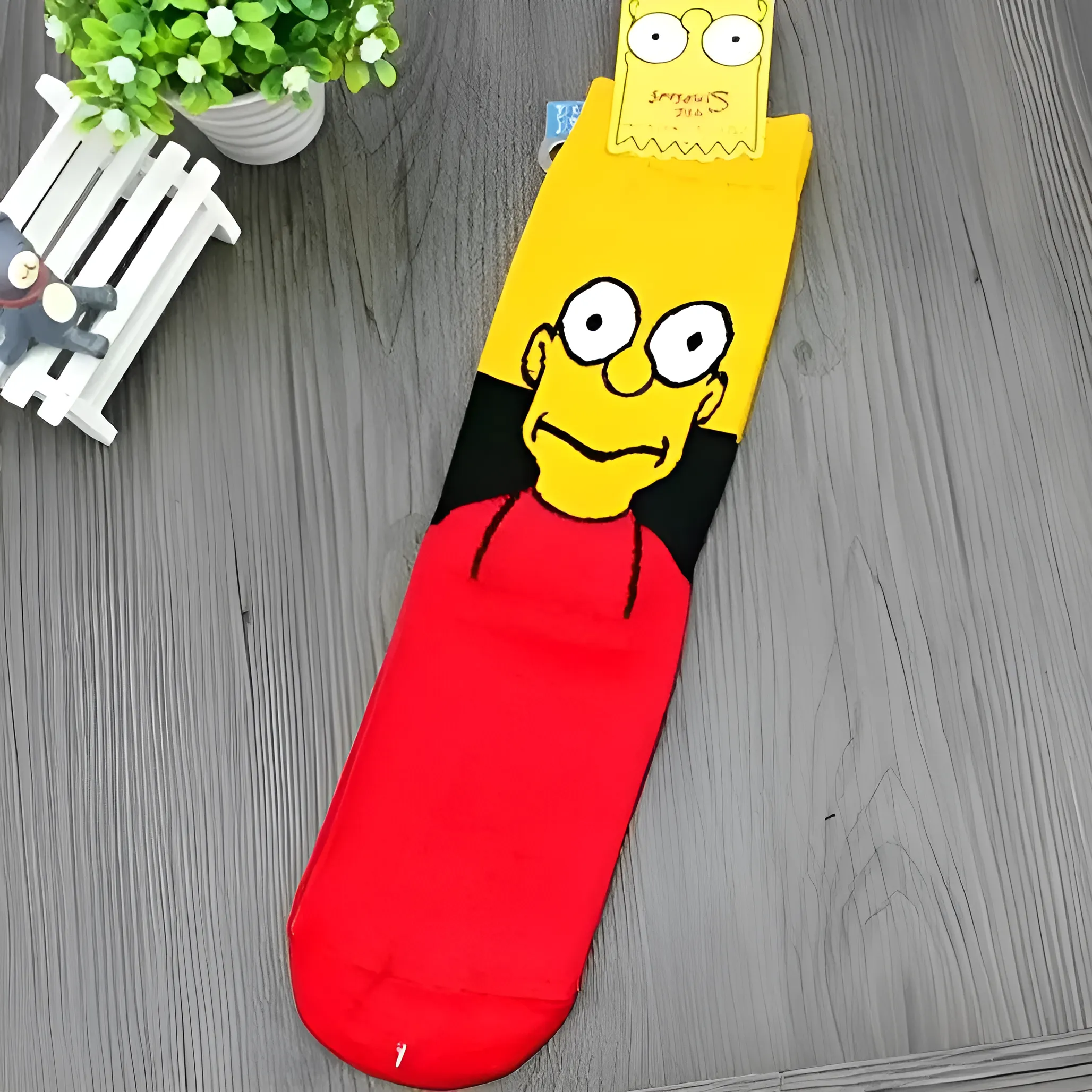 Długie skarpetki męskie za kostkę z rodziną Simpsonów - Image 2