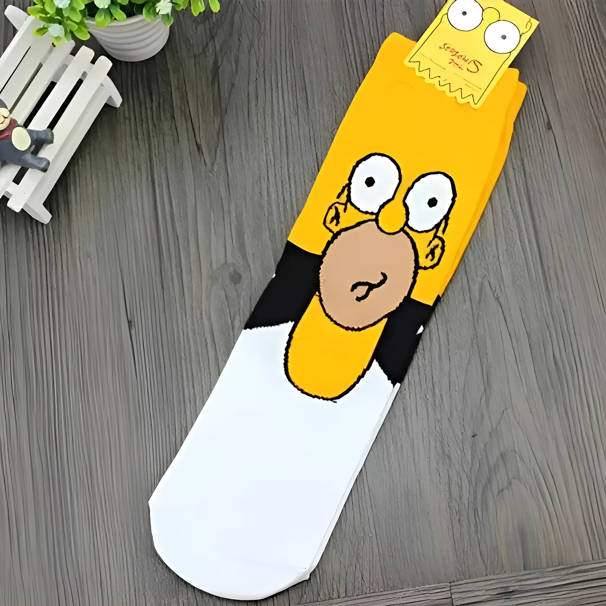 Długie skarpetki męskie za kostkę z rodziną Simpsonów - Image 3