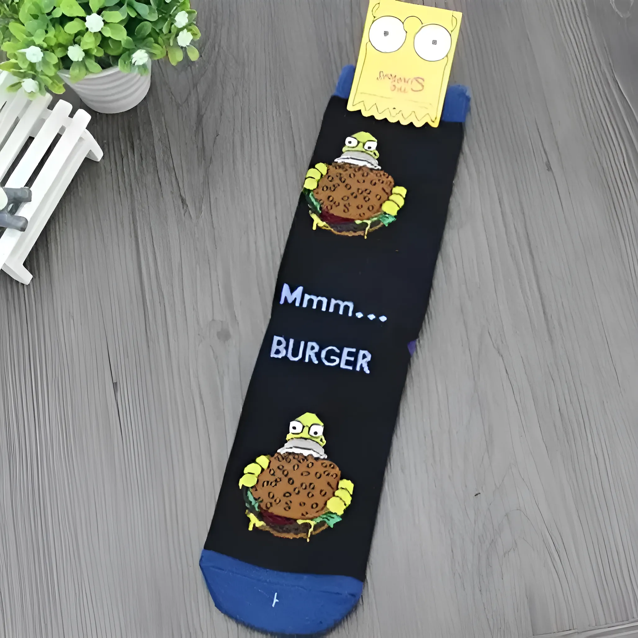 Długie skarpetki męskie za kostkę z rodziną Simpsonów - Image 4