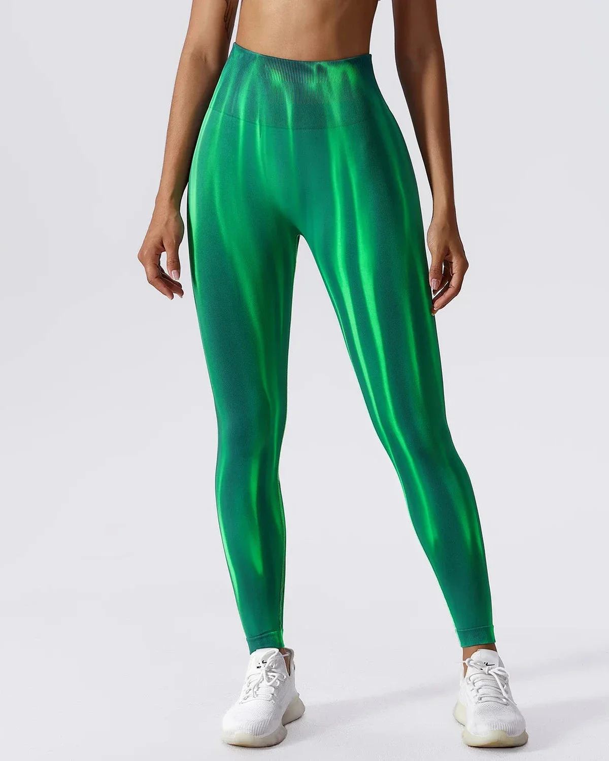 Dopasowane legginsy z wysokim stanem wzorzyste - Image 19