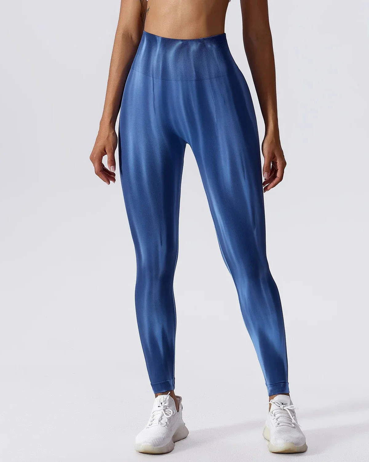 Dopasowane legginsy z wysokim stanem wzorzyste - Image 6