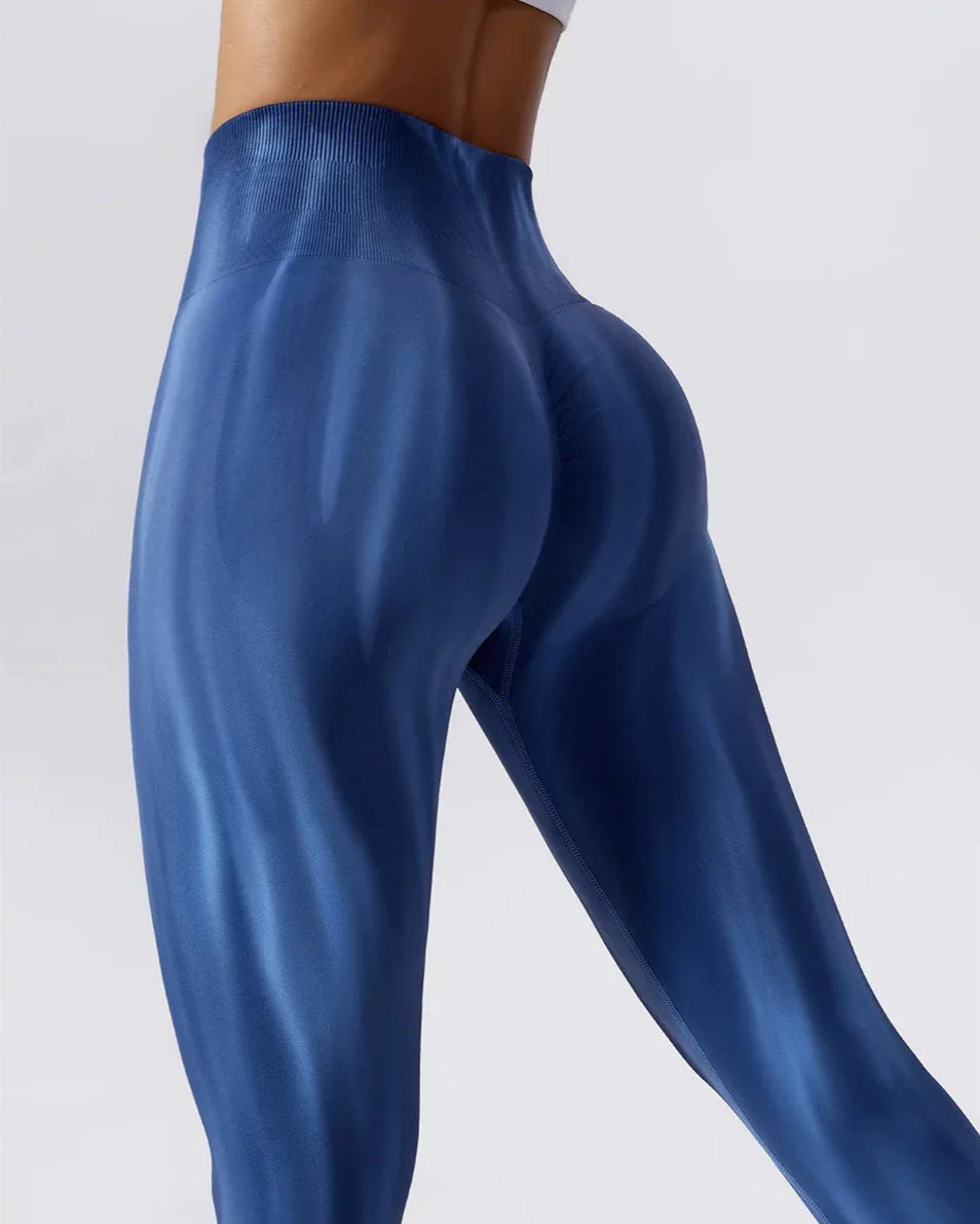Dopasowane legginsy z wysokim stanem wzorzyste - Image 8