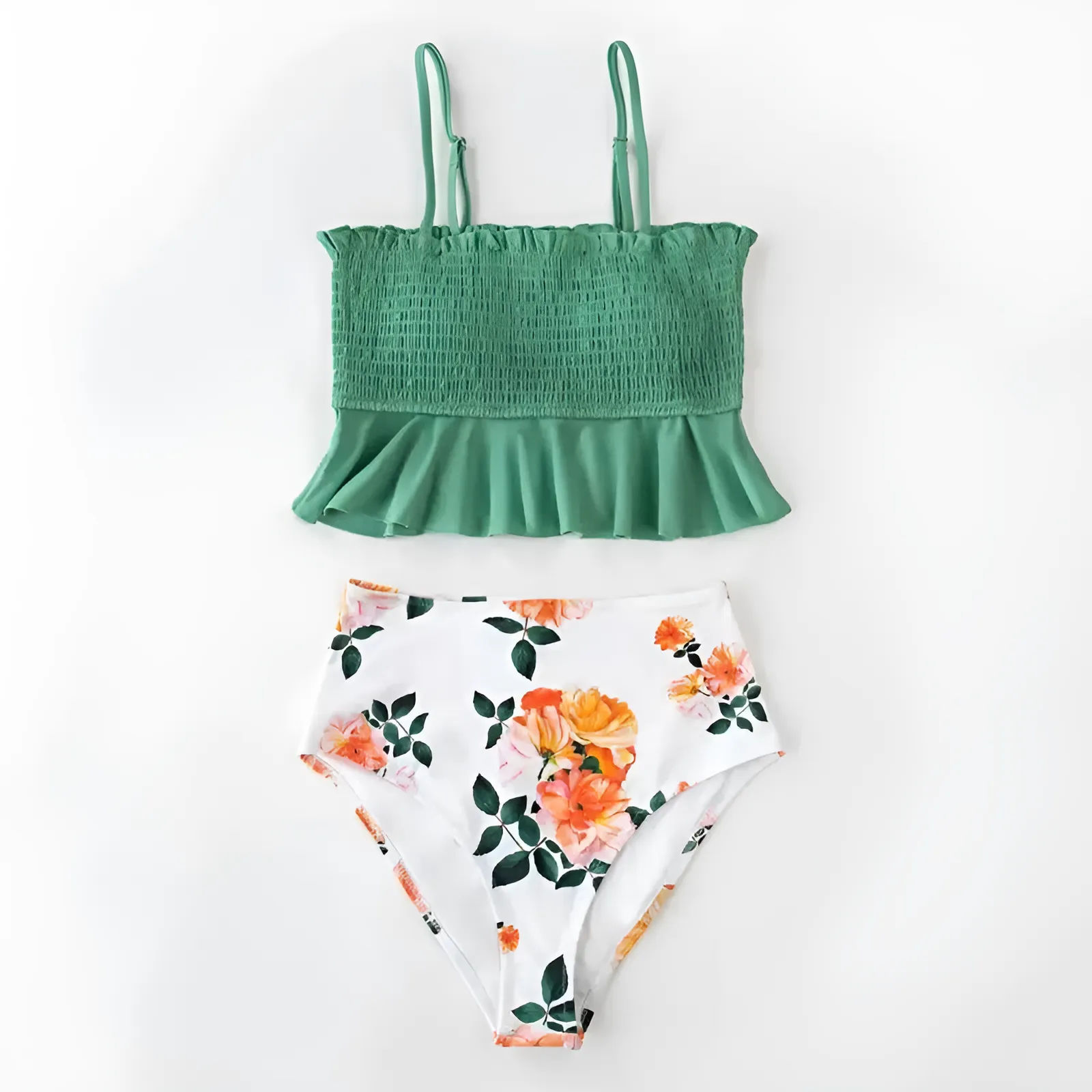 Dwuczęściowy strój kąpielowy bikini z falbanką - Image 37