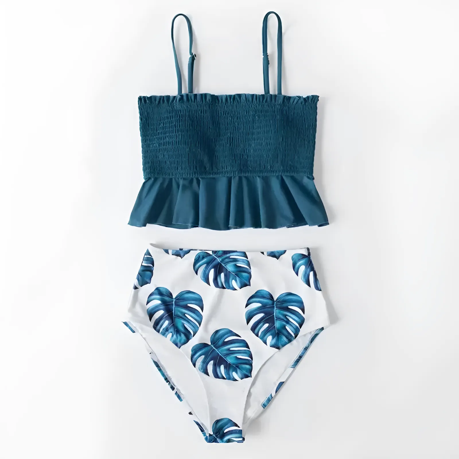 Dwuczęściowy strój kąpielowy bikini z falbanką - Image 9