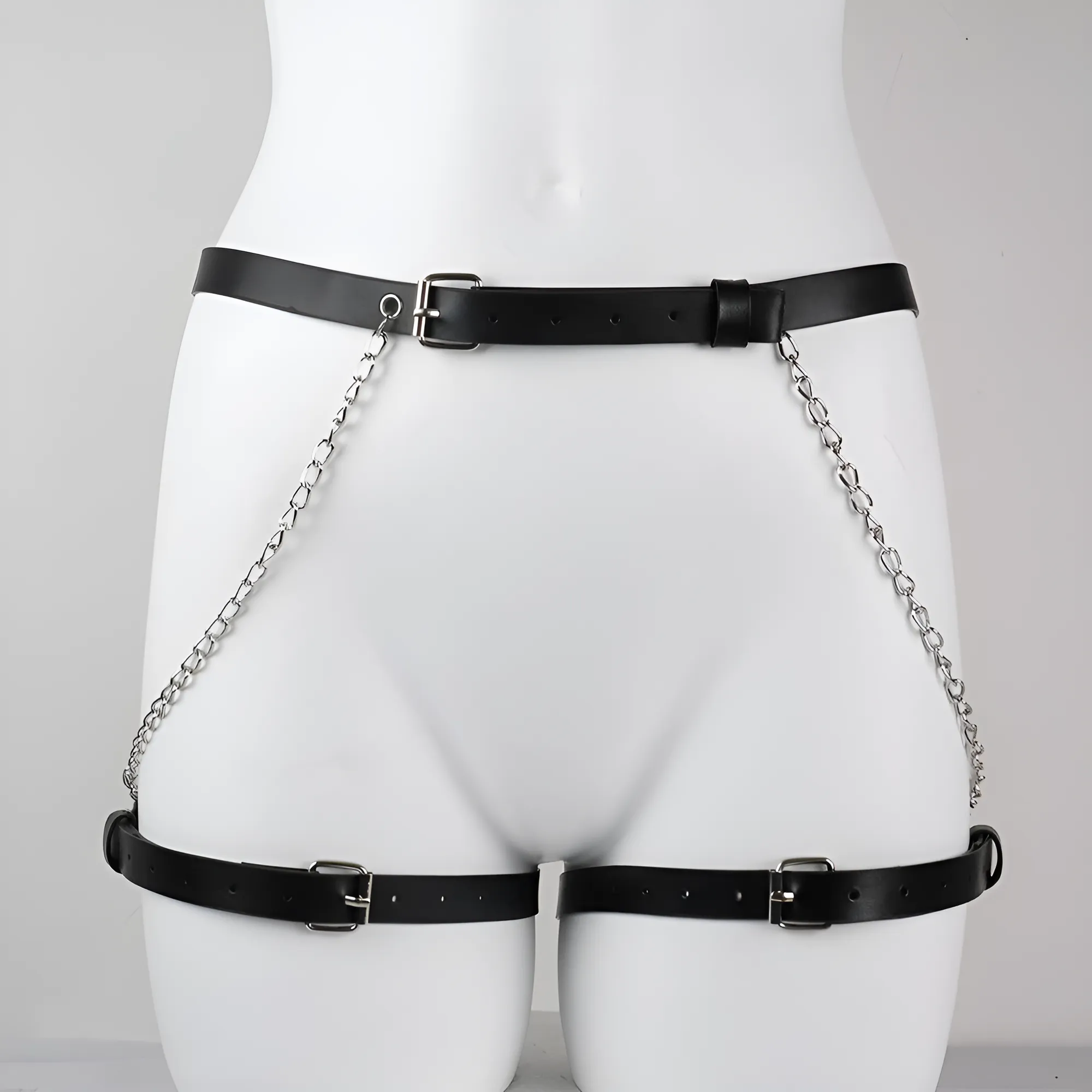 Harness na talię i uda z łańcuchem - Image 6