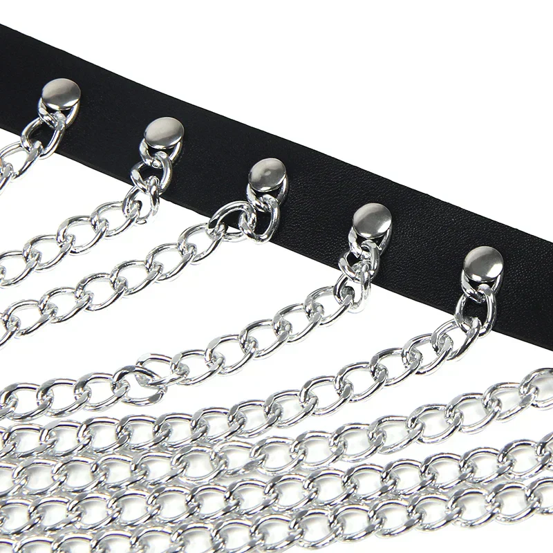 Harness na piersi z metalowymi łańcuszkami - Image 5