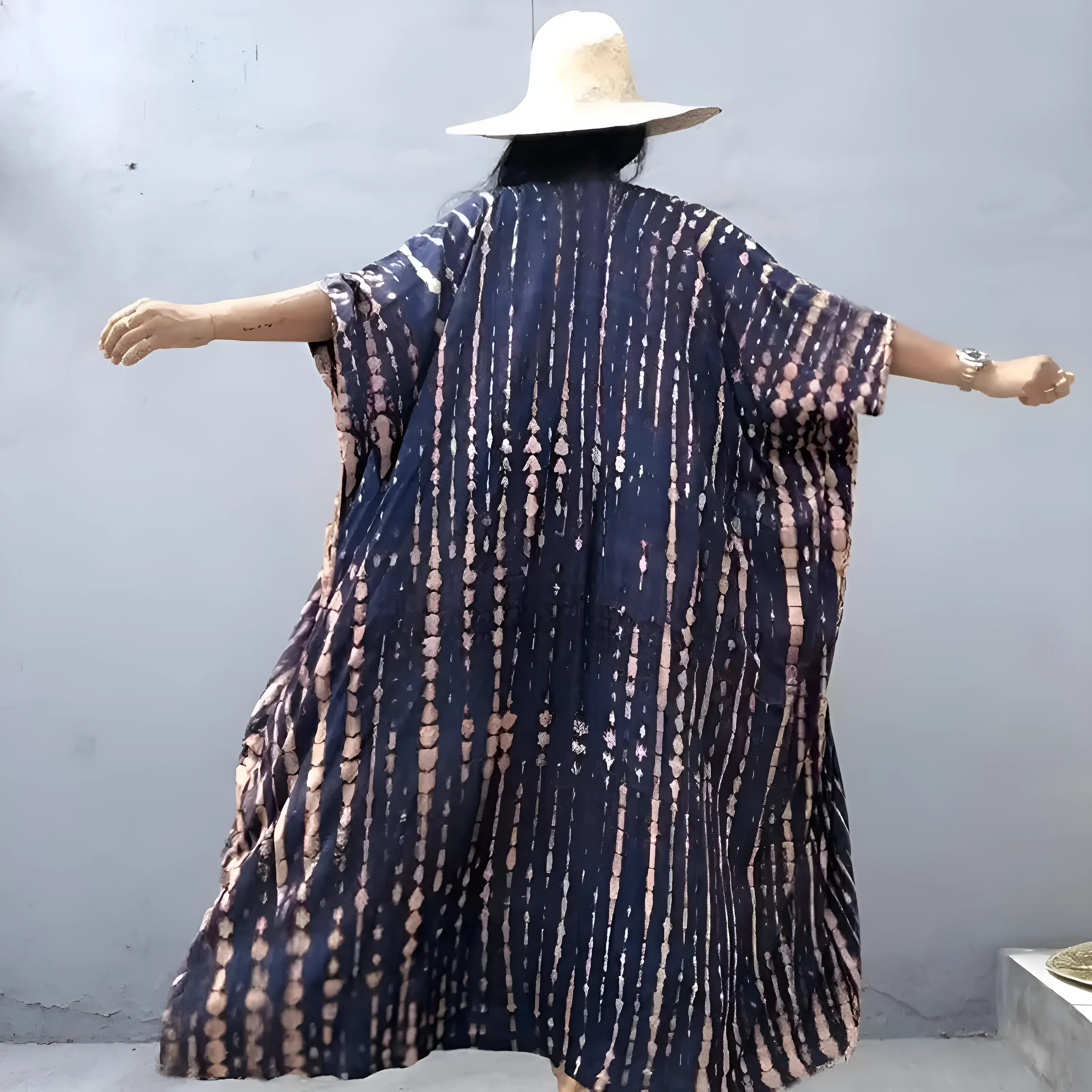 Kimono plażowe w paski - Image 9