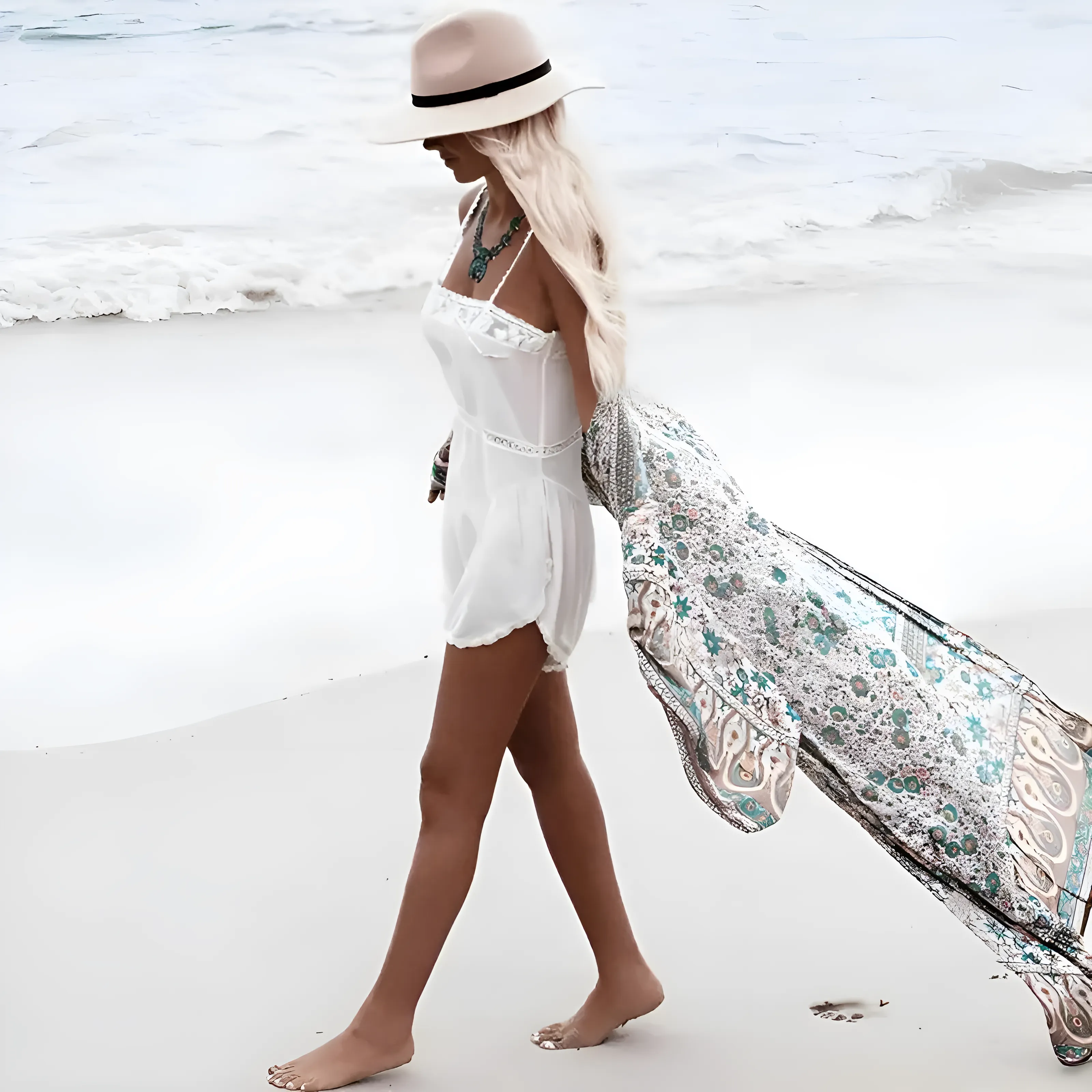 Kimono plażowe we wzory - Image 3