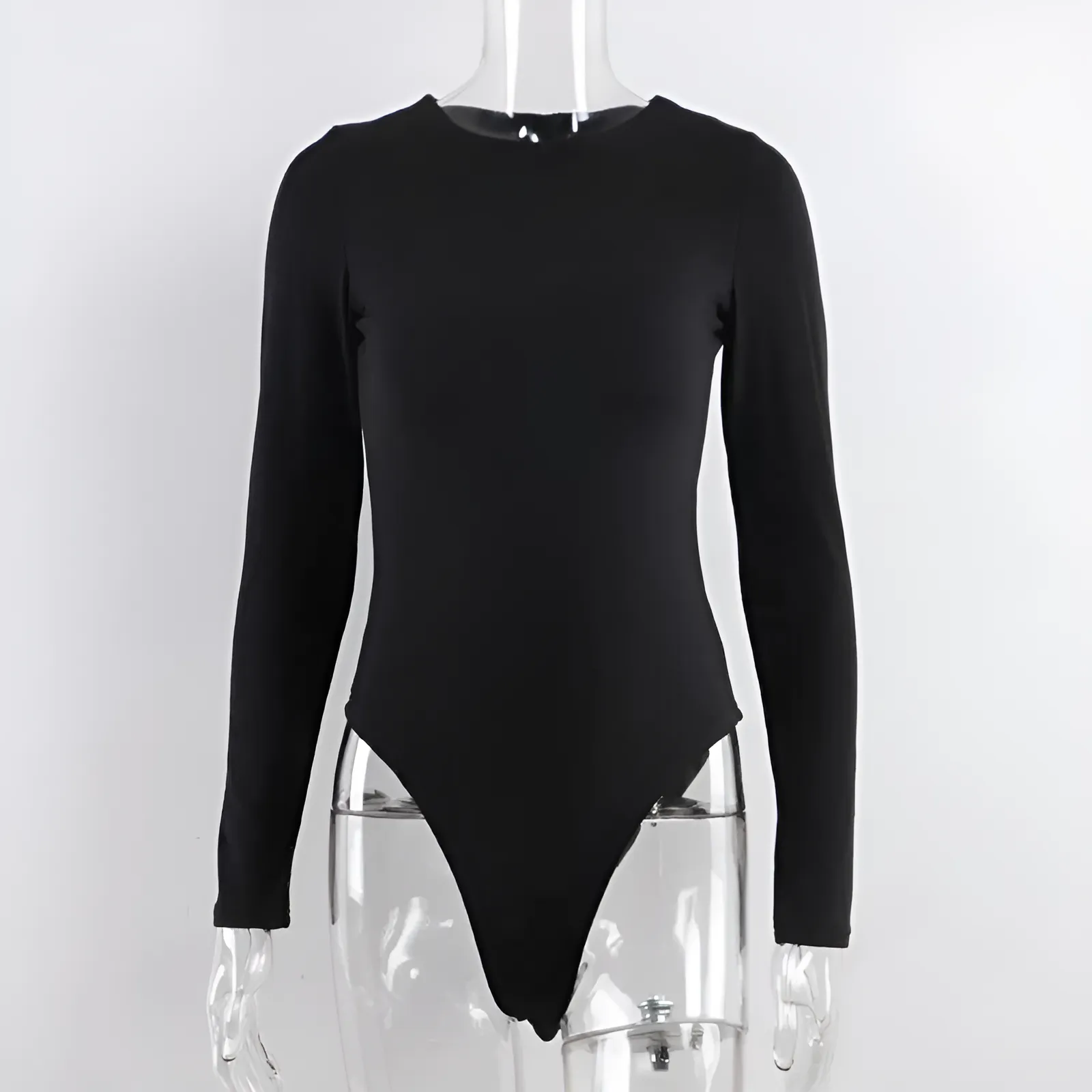 Klasyczne zabudowane body damskie - Image 5