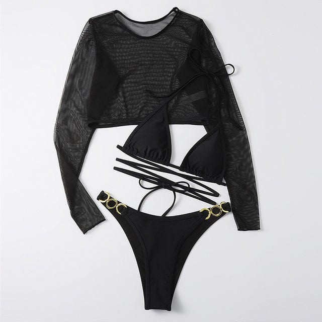 Dwuczęściowy strój kąpielowy z długim rękawem - Image 7