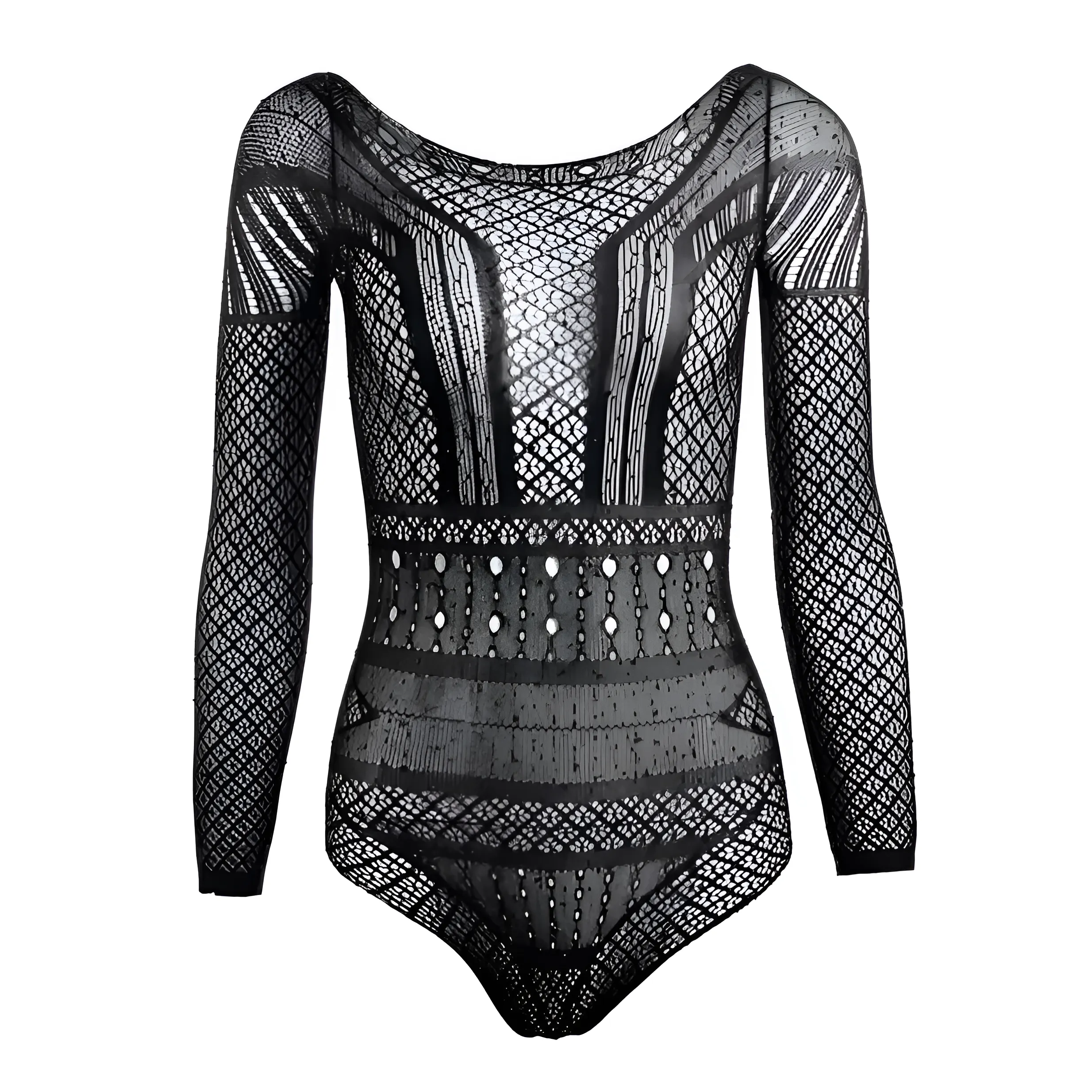 Koronkowe body z długim rękawem - Image 6
