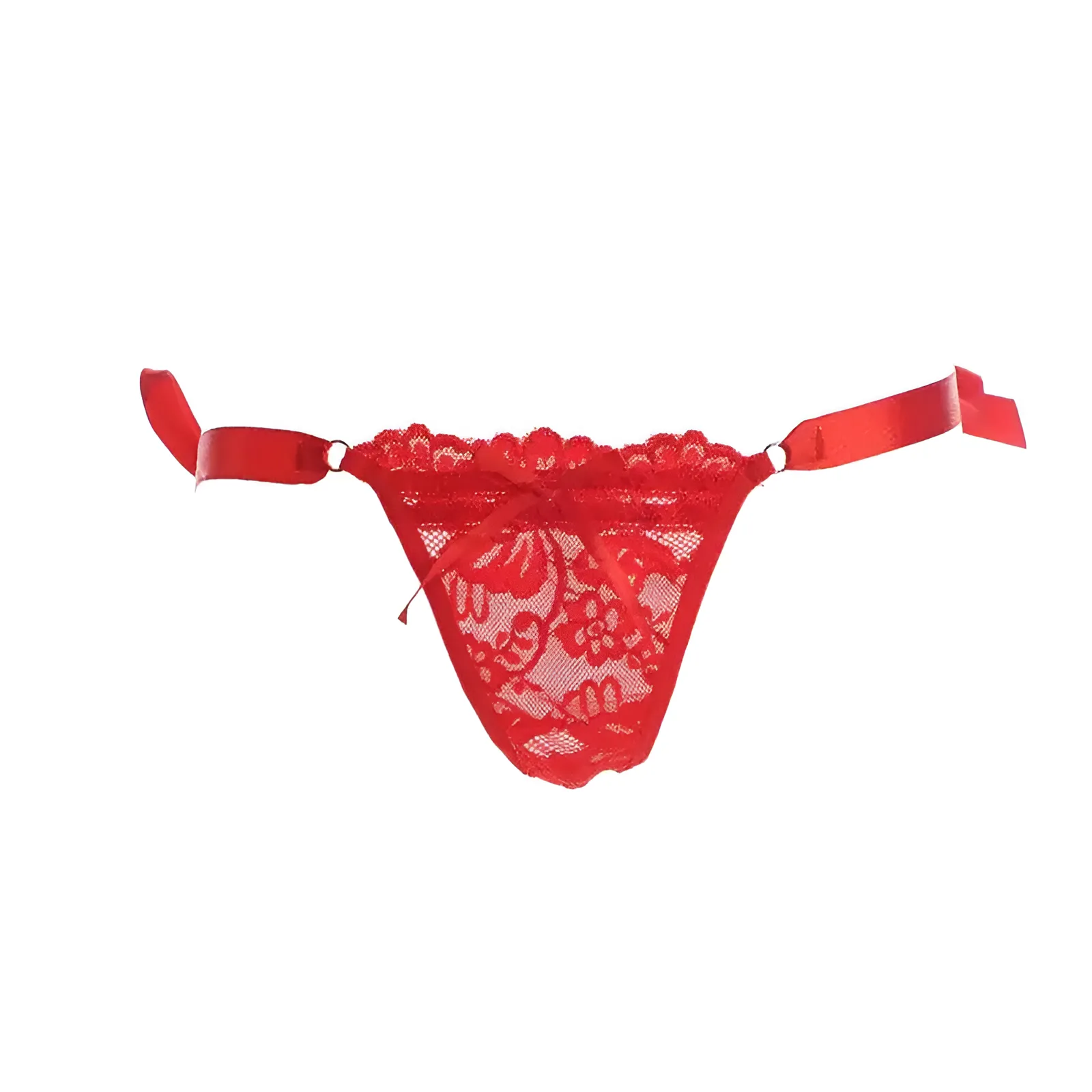 Koronkowe stringi z wiązaniem na biodrach - Image 10