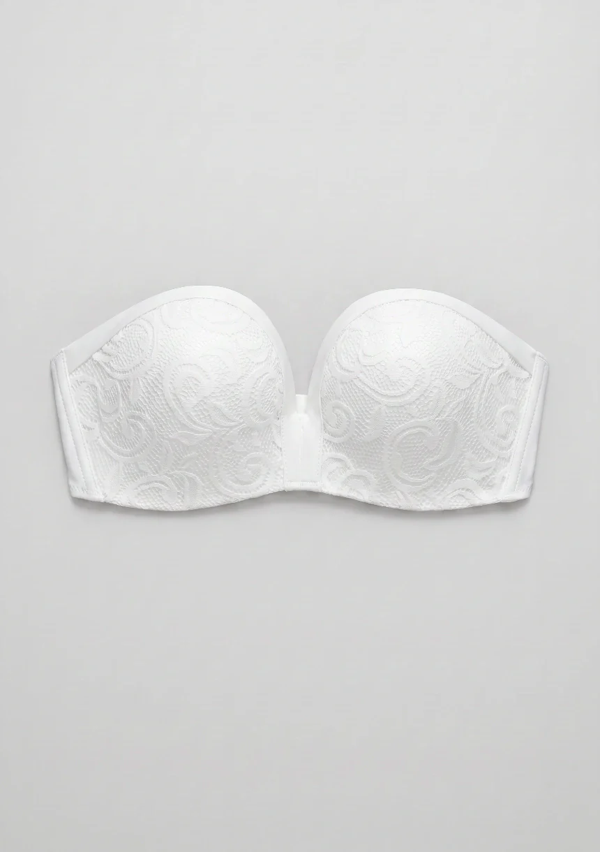 Koronkowy biustonosz push-up bez ramiączek - Image 7