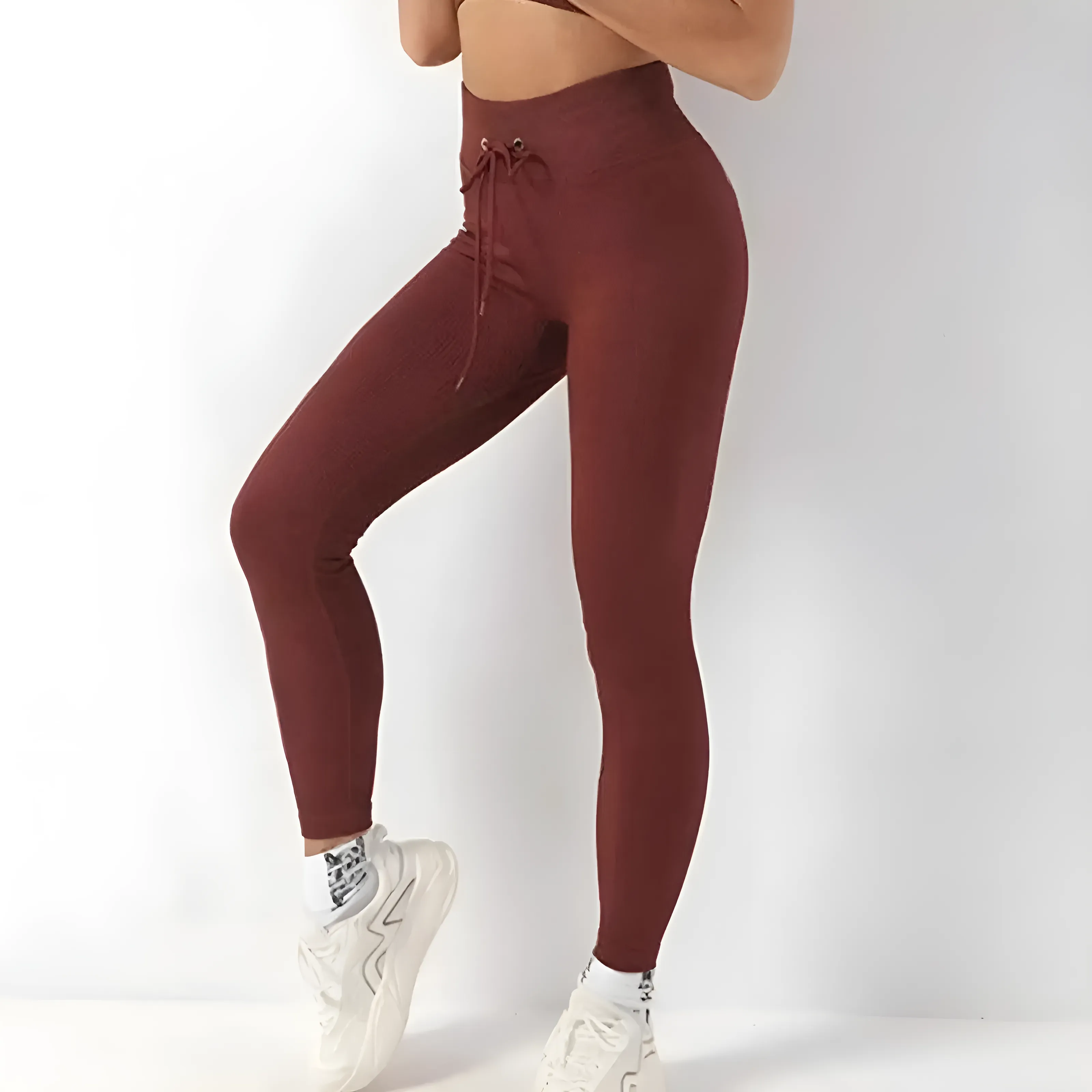 Legginsy sportowe w prążki - Image 4