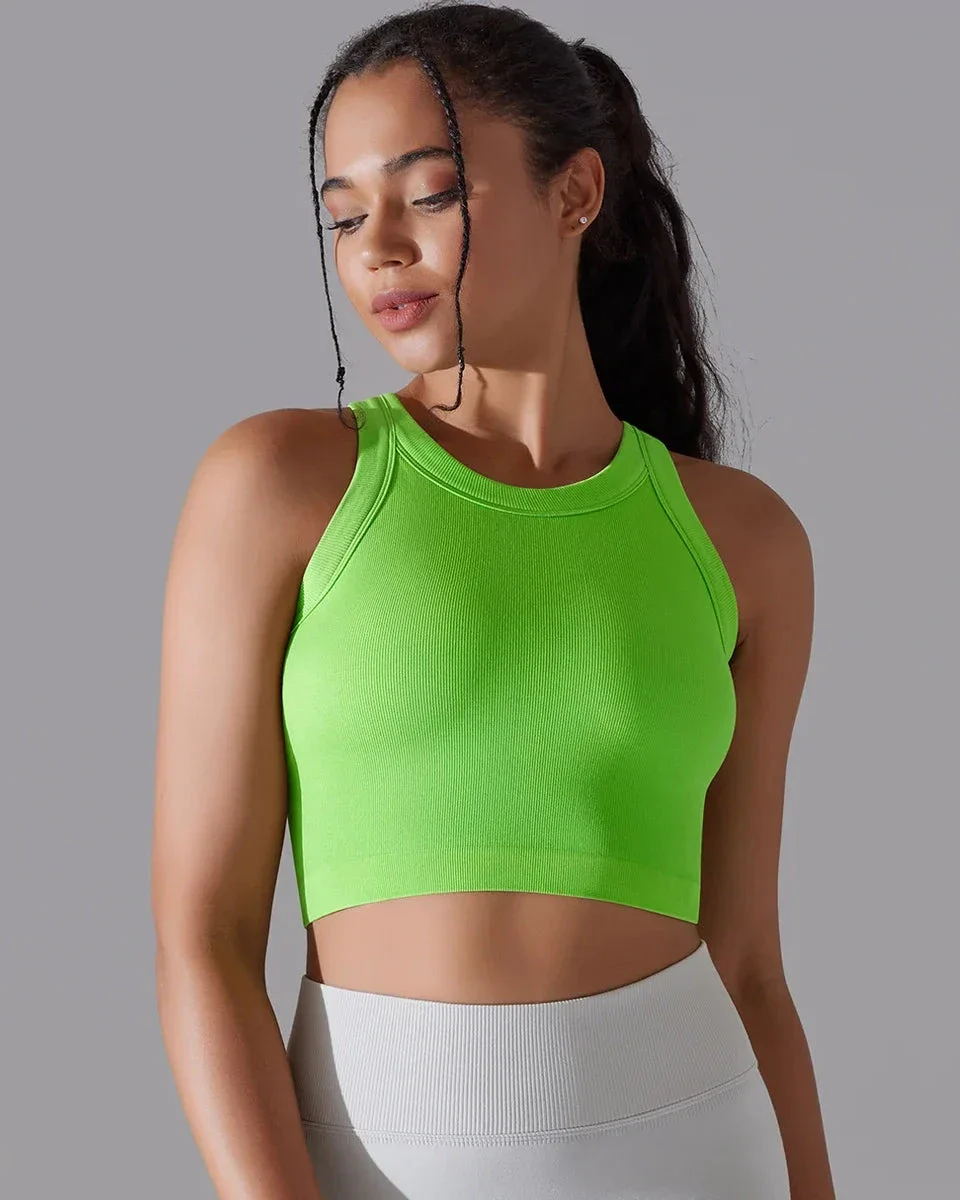 Prążkowany tank top sportowy - Image 14