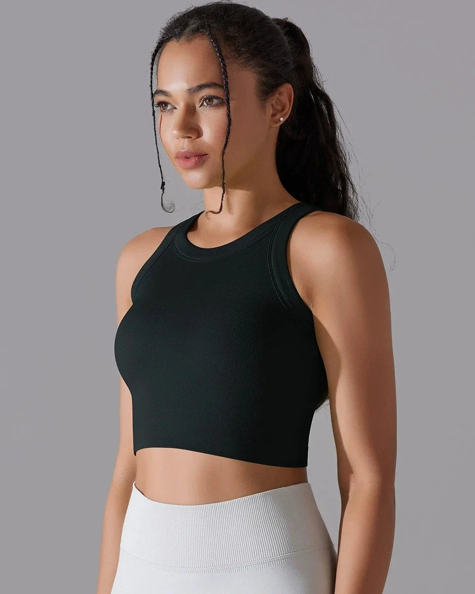 Prążkowany tank top sportowy - Image 8