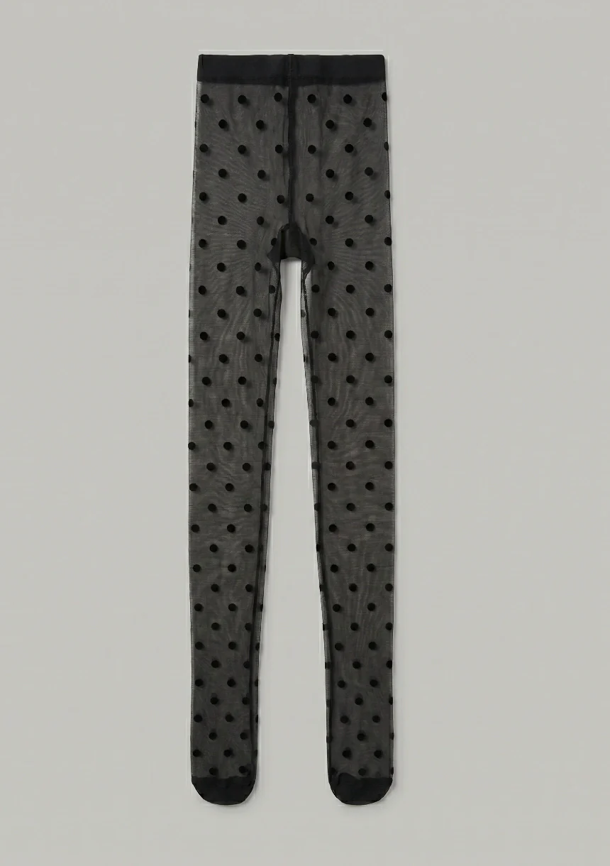 Rajstopy damskie w groszki - Image 4