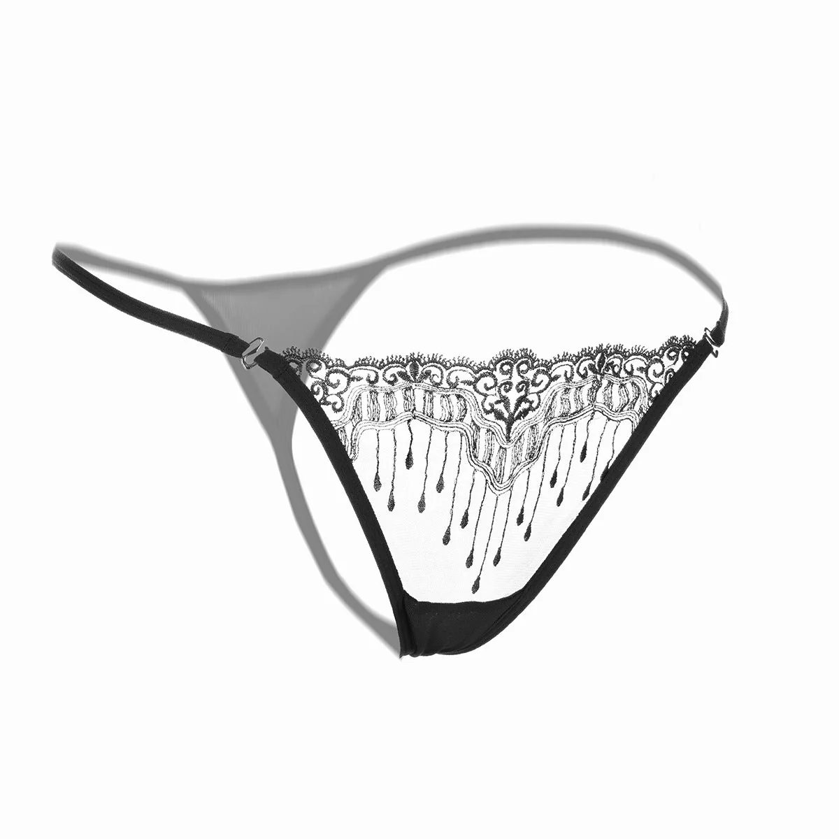 Siateczkowe stringi zapinane na biodrach - Image 2