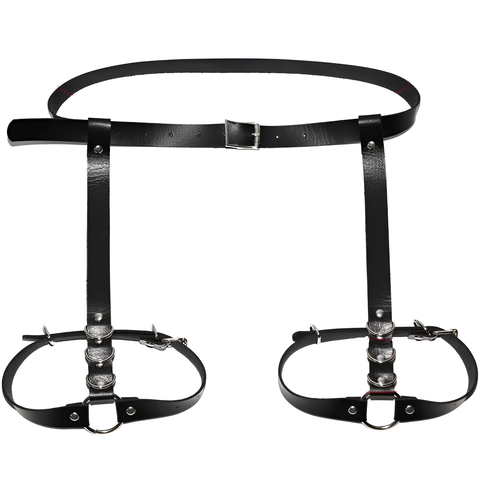 Skórzany harness z paskami na udach - Image 4