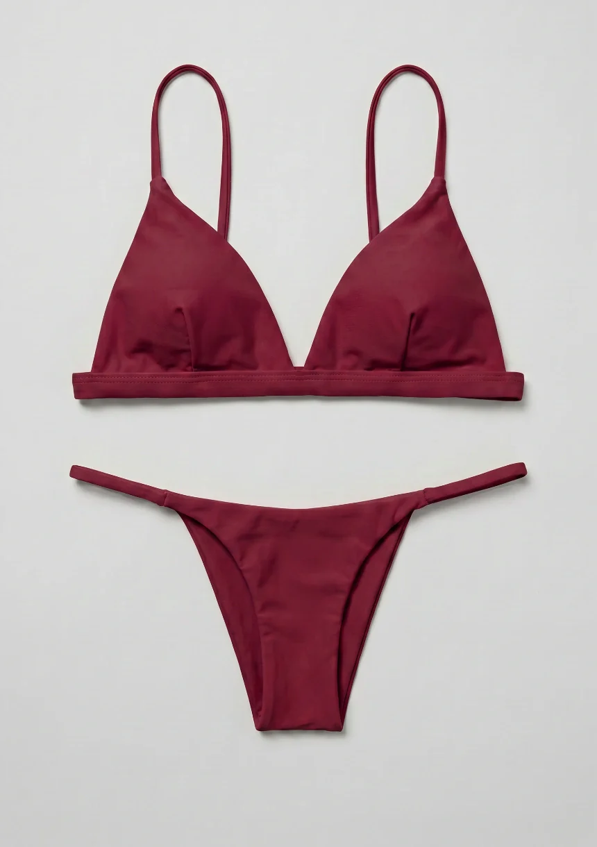 Dwuczęściowy strój kąpielowy bikini z trójkątnymi miseczkami - Image 12