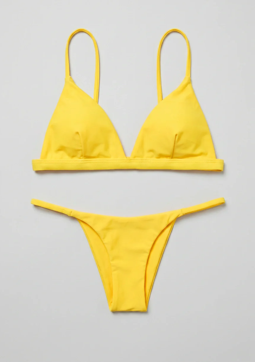 Dwuczęściowy strój kąpielowy bikini z trójkątnymi miseczkami - Image 4