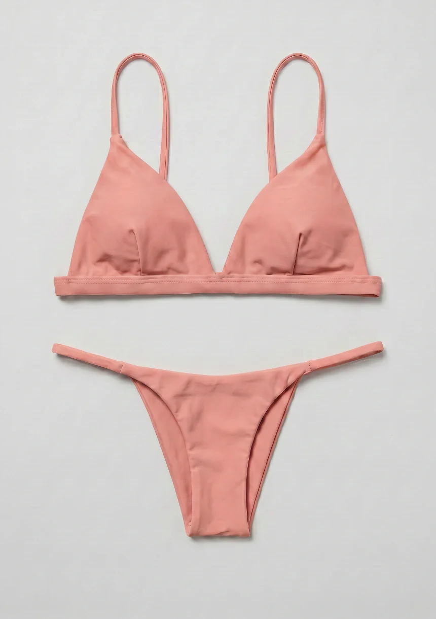 Dwuczęściowy strój kąpielowy bikini z trójkątnymi miseczkami - Image 6