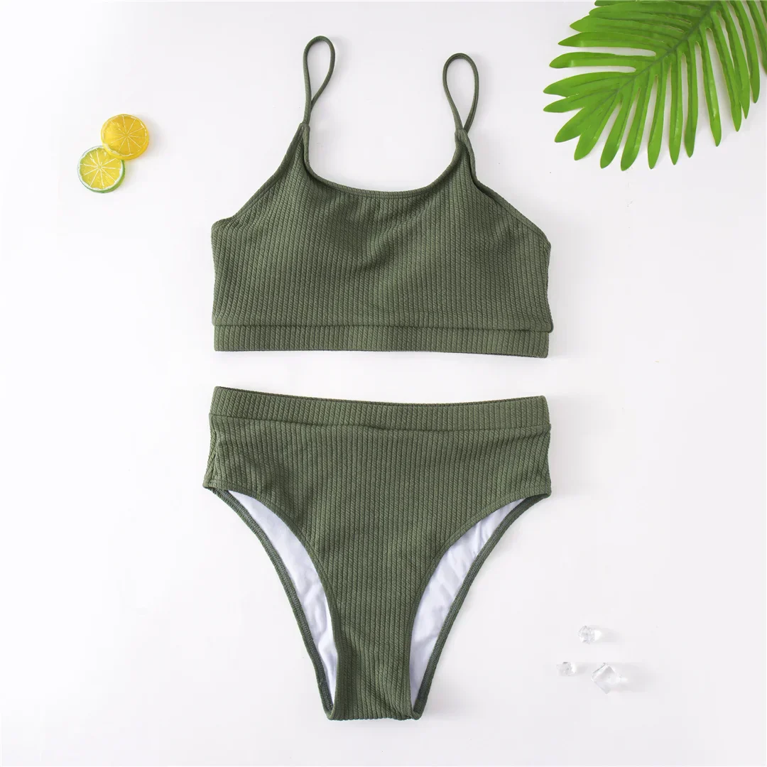 Dwuczęściowy strój kąpielowy plus size z regulowanymi ramiączkami - Image 9