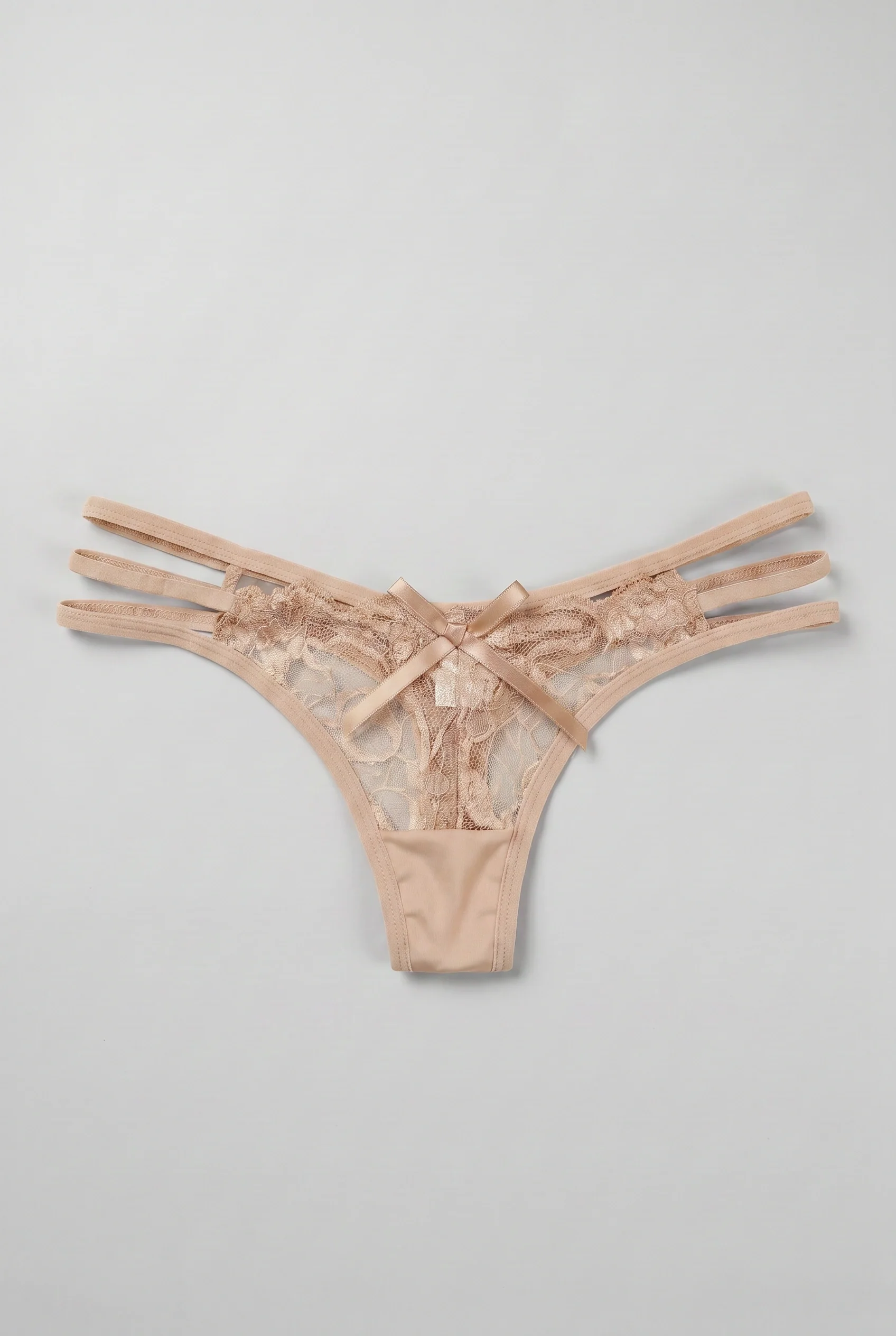 Uniwersalne koronkowe stringi z 3 paskami po bokach - Image 14