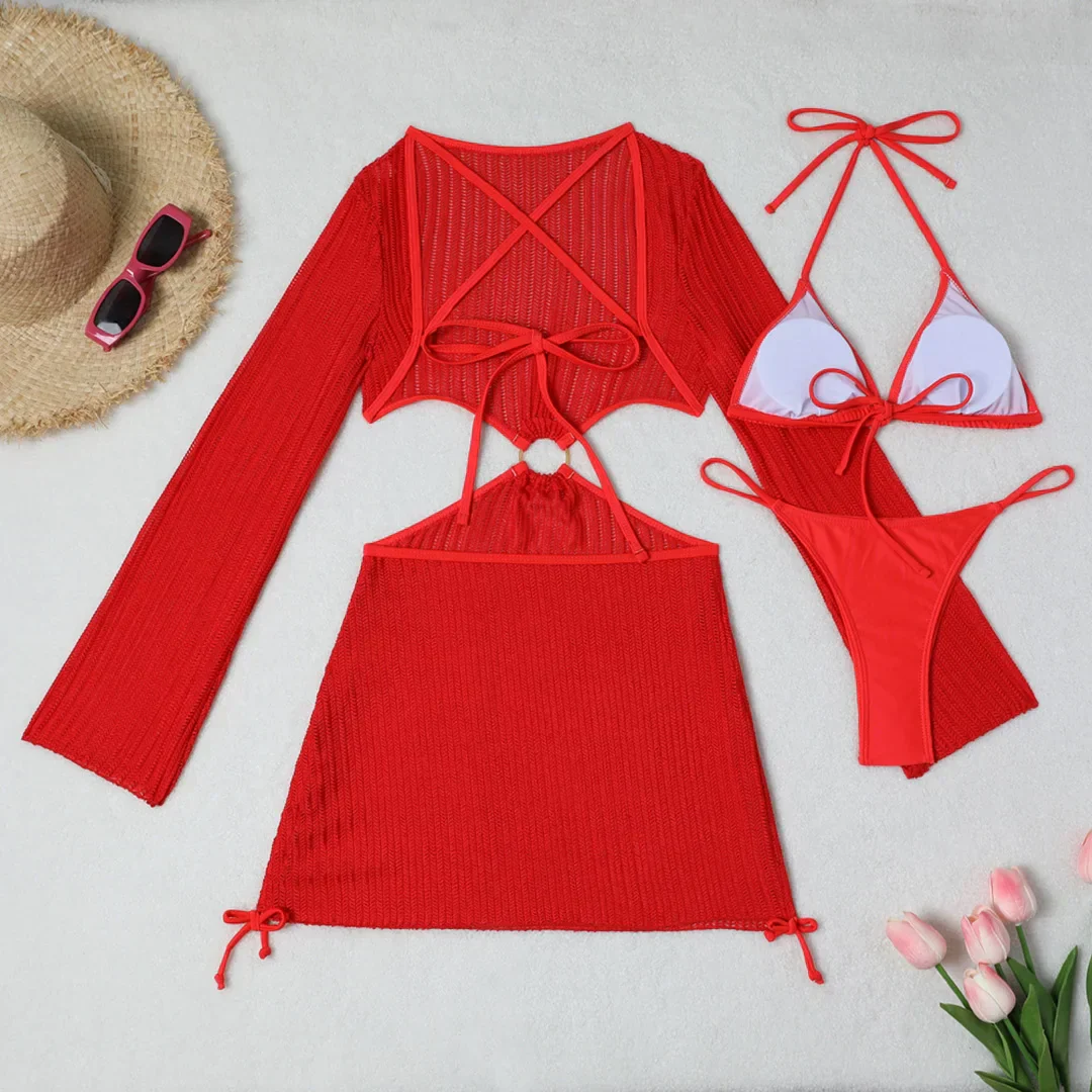 Bikini z odkrytymi plecami i sukienką plażową - Image 20
